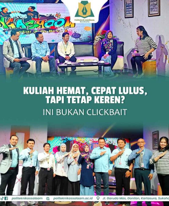 Politeknik Assalaam Surakarta Tampil di TA TV, Kupas Tuntas “Kuliah Keren, Hemat, dan Cepat Lulus”
