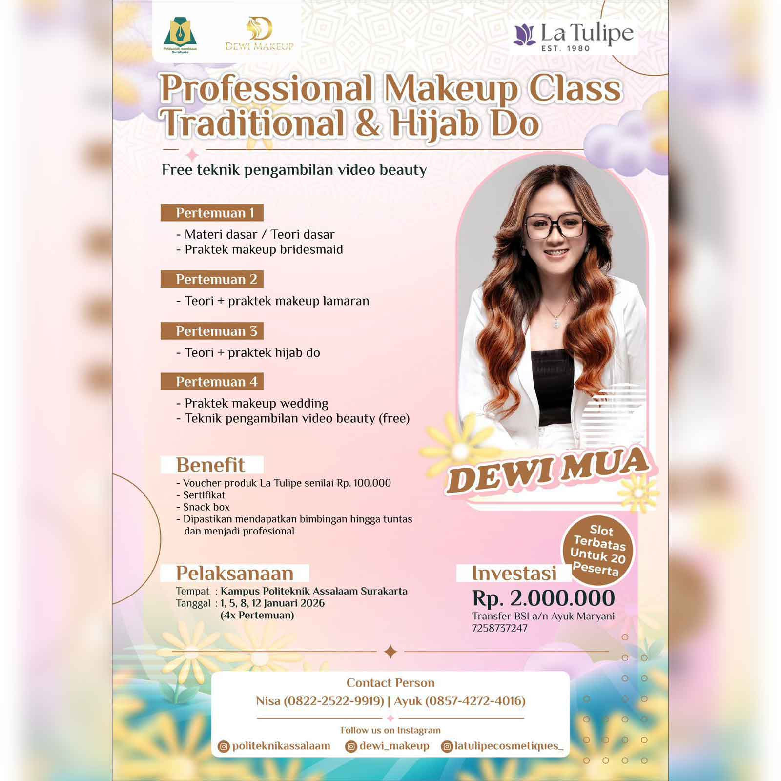 ✨ Professional Makeup Class – Traditional & Hijab Do ✨